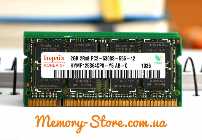 Оперативна пам'ять для ноутбука Hynix SODIMM DDR2 2Gb 667MHz PC2-5300S, фото 2