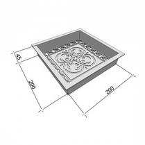 Форми для тротуарної плитки Антик Візерунок 200х200х45 мм Верес 1 шт, фото 2