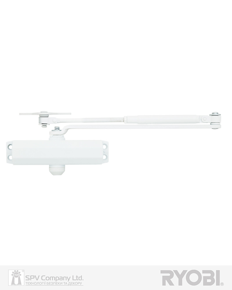 Доводчик для дверей  RYOBI *8800 8803 GLOSSY_WHITE UNIV_ARM EN_2/3 65кг 965мм FIRE