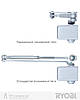 Дверний довідник RYOBI *8800 8853 SILVER BC UNIV_ARM EN_2/3 65 кг 965 мм, фото 2