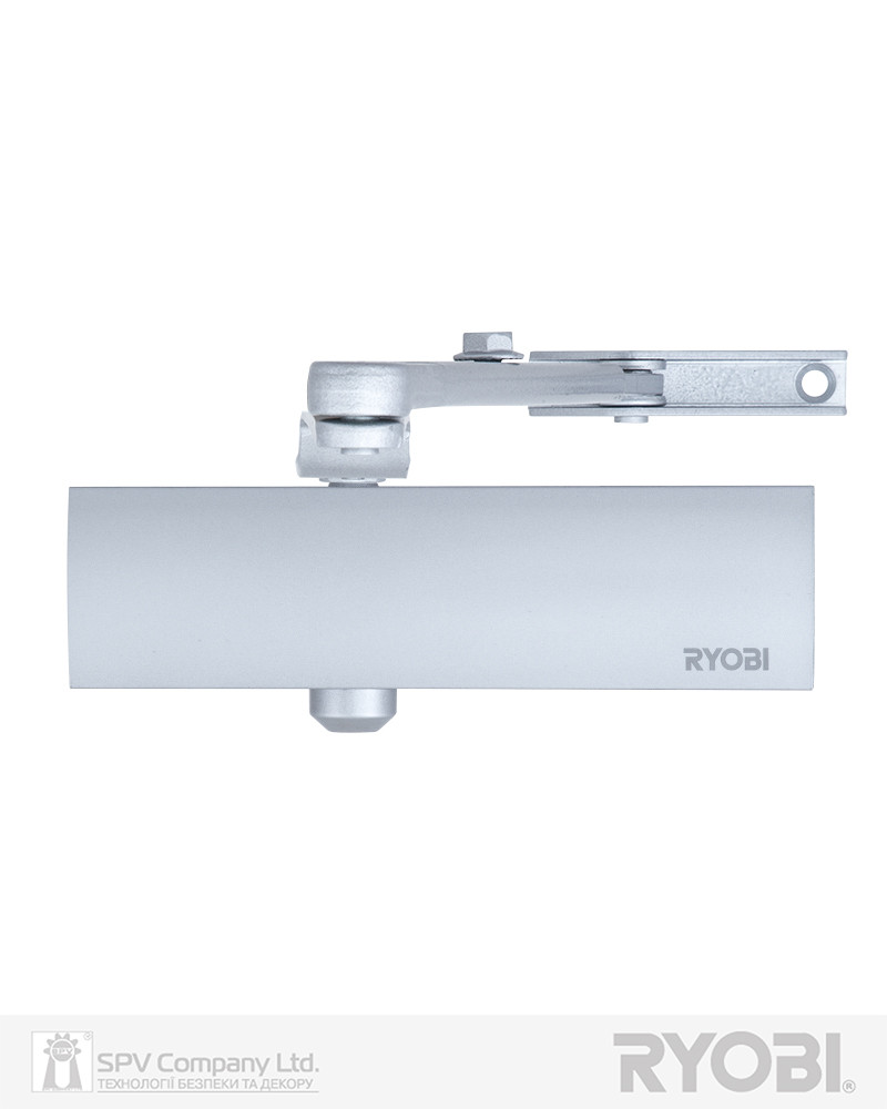 Доводчик дверей накладний RYOBI 1200 D-1200 SILVER BC STD_ARM EN_2/3/4 80 кг 1100 мм