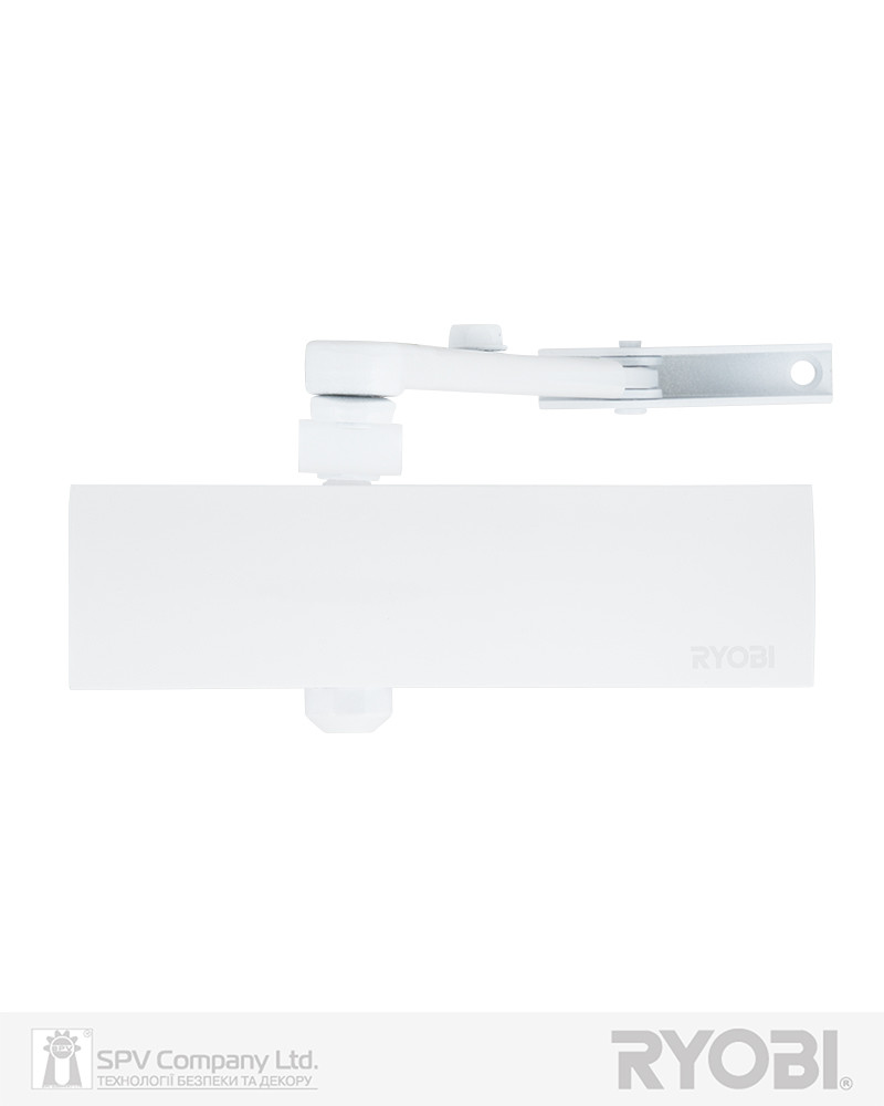 Доводчик дверний RYOBI 1200 D-1200 WHITE BC STD_ARM EN_2/3/4 80 кг 1100 мм