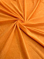 Велюр оксамит колір помаранчевий (ш. 150 см)/стрейч