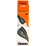 Кабель USB — Micro USB, MOXOM, тип звичайний, довжина 1 м, чорний, фото 3