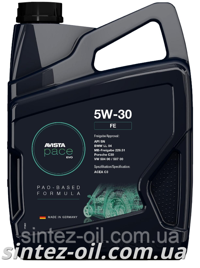 AVISTA pace EVO FE SAE 5W-30 (5 л) Моторна олива