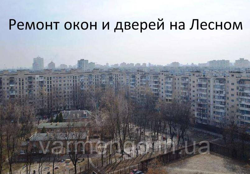 Ремонт вікон і дверей на Лісовому.