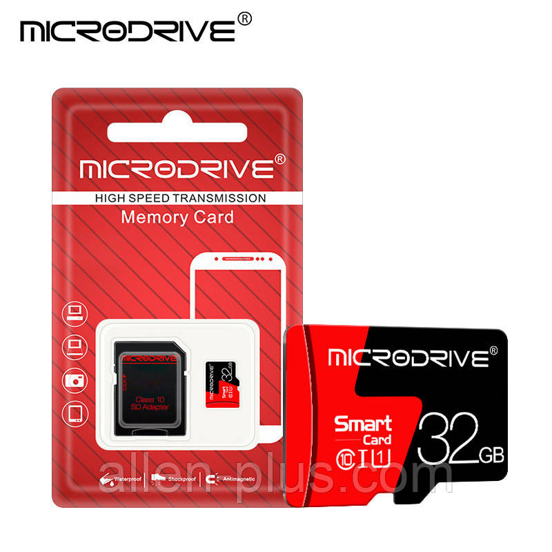 Картка пам'яті MicroDrive microSDHC Class 10, 32GB