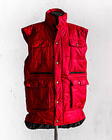Жилет Garment Factory утепленный стеганый на молнии удлиненный унисекс красный 48 размер