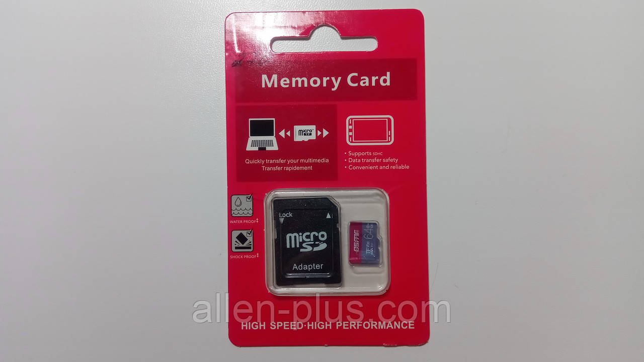 Карта пам'яті OSMR microSDHC Class 10, 64GB