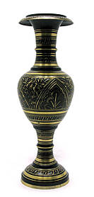 Бронзова Ваза чорна (36х11,5х11,5 см)