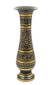 Ваза бронзова чорна (29х9х9 см)