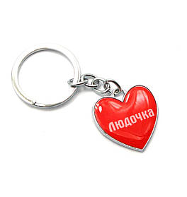 Брелок сердечко (Z) "Крапочка"