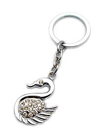 Брелок со стразами (S) "Лебедь"