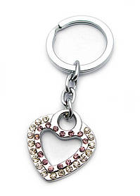 Брелок со стразами (S) "Сердечко"