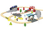 Залізниця PLAYTIVE NEW з дерева Німеччина ( Ikea, Brio, Hape, Viga Toys ), фото 4