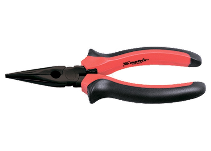 Довгогубці Matrix Black Nickel 200 мм прямі двокомпонентні рукоятки (171629)