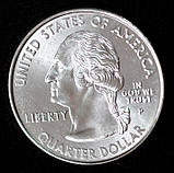 Монета США 25 центів 2000 р. Массачусетс, фото 3