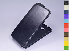 Відкидний чохол з натуральної шкіри для Asus Zenfone 4 Selfie ZD553KL / Zenfone 4 Selfie Lite ZB553KL