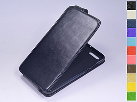 Відкидний чохол з натуральної шкіри для Asus Zenfone 4 ZE554KL