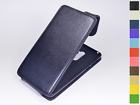 Відкидний чохол з натуральної шкіри для Huawei Honor 6X / Mate 9 Lite / GR5 2017