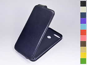 Відкидний чохол з натуральної шкіри для Huawei P Smart