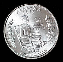 Монета США 25 центів 2003 р. Алабама