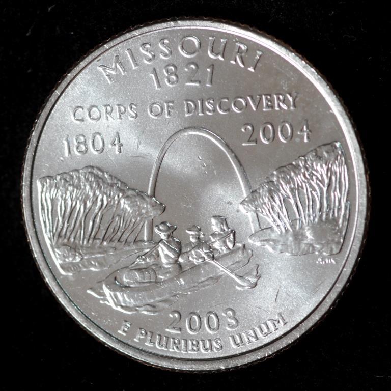 Монета США 25 центів 2003 р. Міссурі