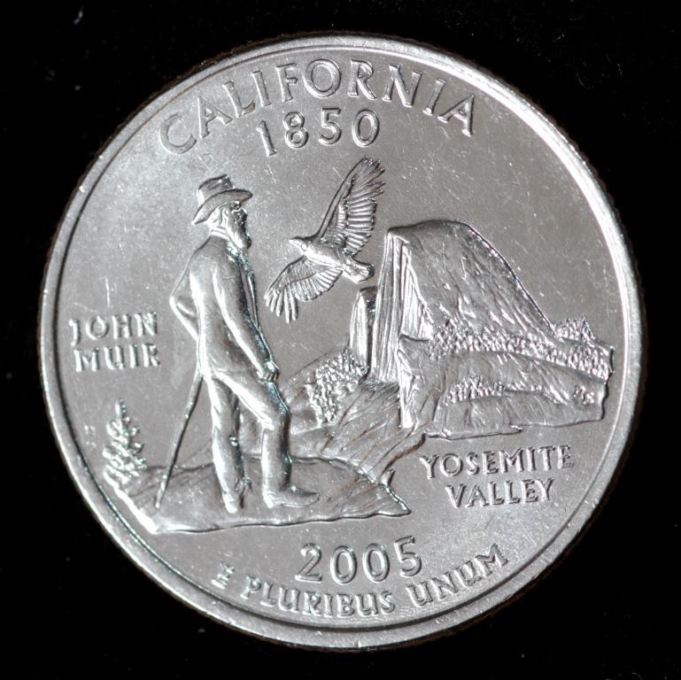 Монета США 25 центів 2005 р. Каліфорнія