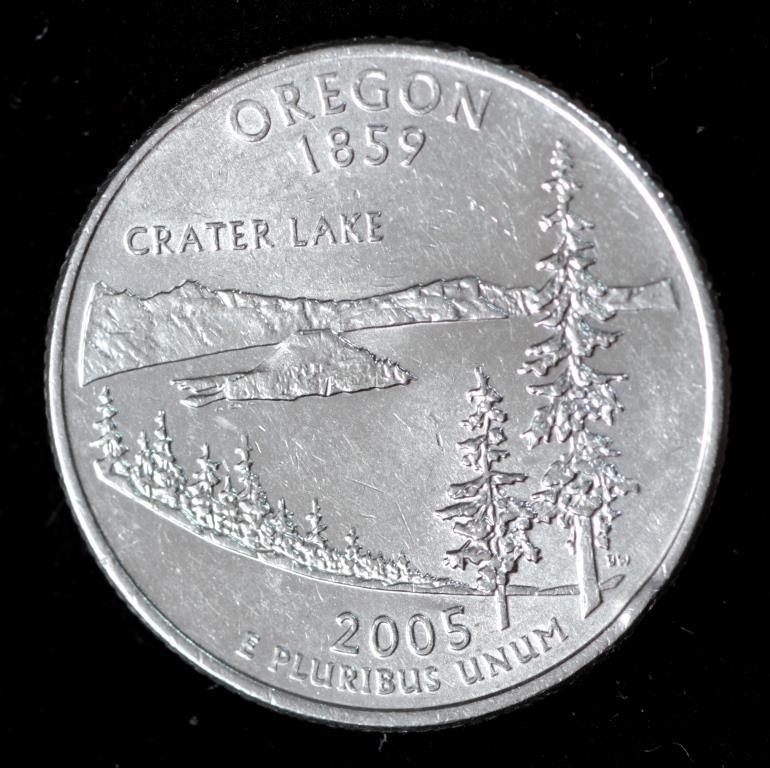 Монета США 25 центів 2005 р. Орегон