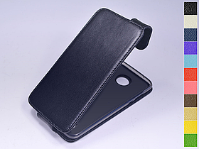 Відкидний чохол з натуральної шкіри для Motorola Moto Z2 Play XT1710