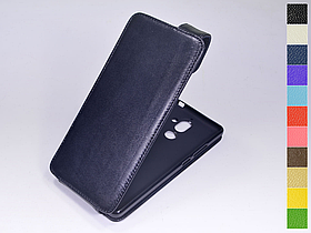 Відкидний чохол з натуральної шкіри для Nokia 7 Plus