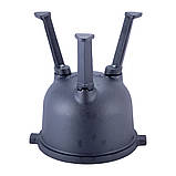 Казан чавунний з кришкою Kamille KM-4800V 4л Казан на ніжках для приготування їжі на вогні та плиті, фото 6