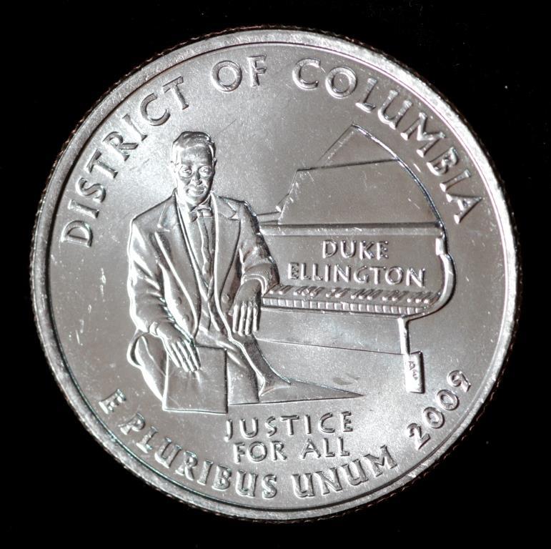 Монета США 25 центів 2009 р. Округ Колумбія