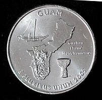 Монета США 25 центів 2009 р. Гуам