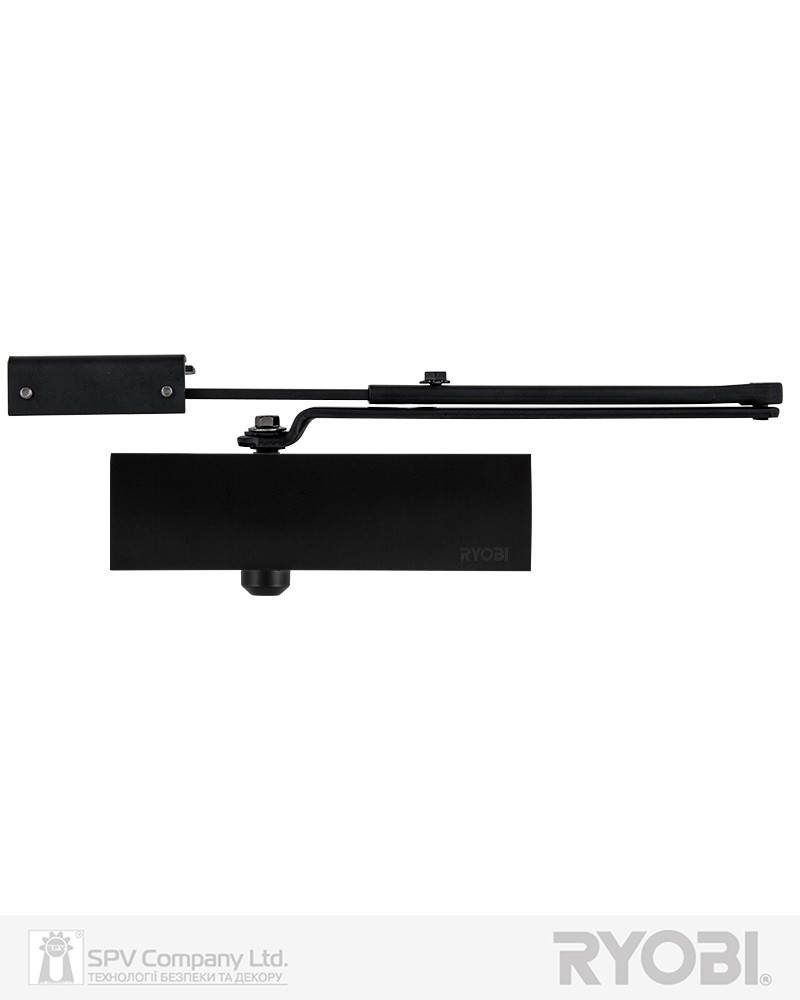 Дверні накладні доводчики RYOBI 1200 D-1200P(U) BLACK BC UNIV_ARM EN_2/3/4 80 кг 1100 мм