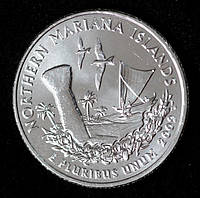 Монета США 25 центів 2009 р. Північні Маріанські острови