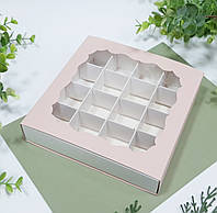 Коробка картонная для конфет с окном