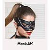 Шкіряна маска КІШКА -ЛАНЦЮЖКА (Натуральна шкіра), фото 4