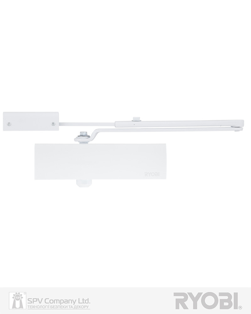 Доводчик накладного типу з кронштейном RYOBI 1200 D-1200P(U) WHITE BC UNIV_ARM EN_2/3/4 80 кг 1100 мм