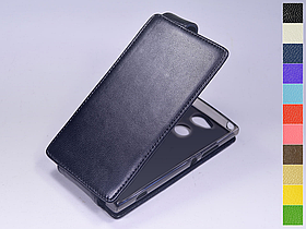 Відкидний чохол з натуральної шкіри для Sony Xperia XA2