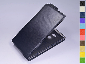 Відкидний чохол з натуральної шкіри для Sony Xperia XA2 Ultra