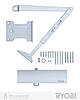 Доводчик дверний кронштейном RYOBI 1200 D-1200P(U) SILVER UNIV_ARM EN_2/3/4 80 кг 1100 мм, фото 2