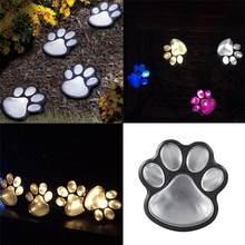 Світяться сліди Paw Prints Lights на сонячній батареї