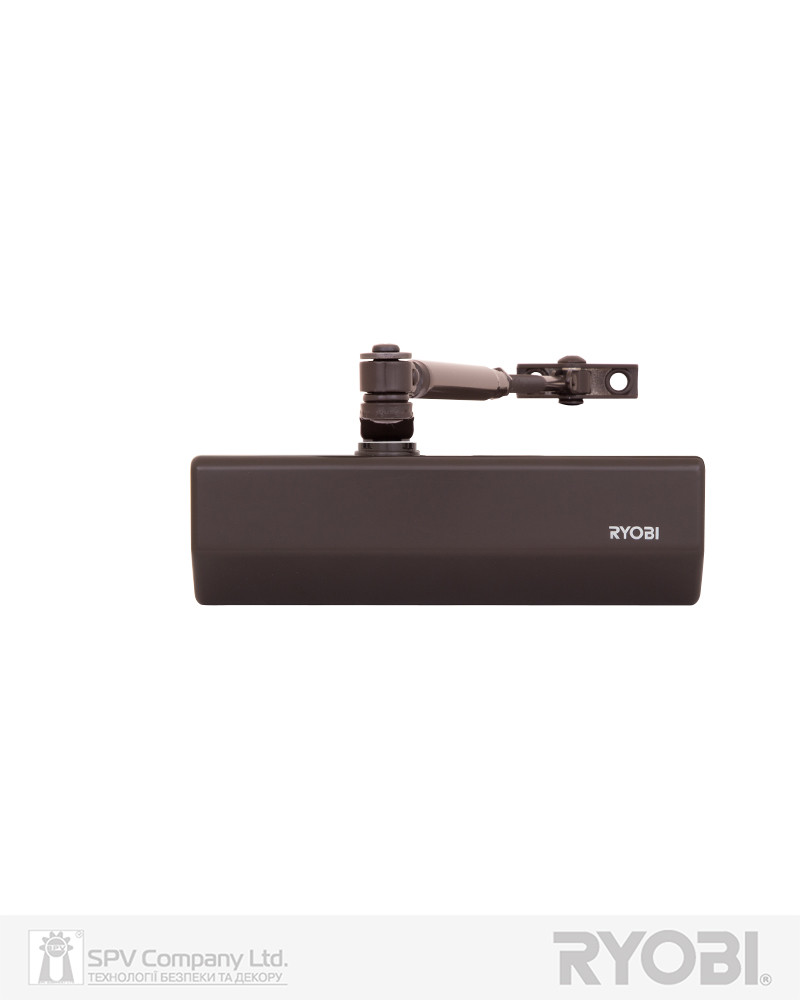 Доводчик накладного типу RYOBI *1500 D-1554 DARK_BRONZE STD_ARM EN_2/3/4 до_80 кг 1100 мм FIRE