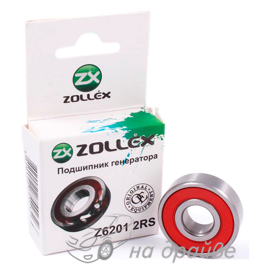 Підшипник генератора ВАЗ 2101 Z6201 2RS Zollex