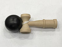 Іграшка KENDAMA (КЕНДАМА) BERYOU ZTOYL дерев'яна (чорна кулька) 18 см