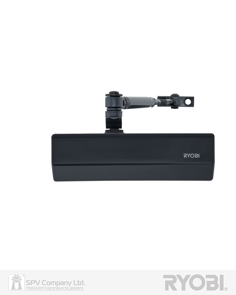 Дверний довідник RYOBI 2000 D-2055V GREY_ANTHRACITE BC STD_ARM EN_3/4/5 до_100 кг 1250 мм FIRE