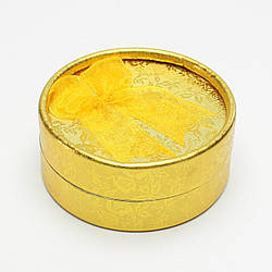 Коробочка для кільця Круг золото 8,5*8,5*3,5 см
