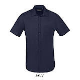 Сорочка чоловіча з коротким рукавом BRISTOL FIT з «попліну», фото 4