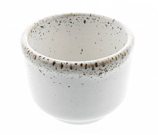 Чарка для саке 50 мл. Біла в крапку (Pro Ceramic) Кантрі